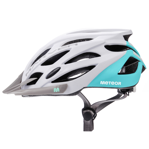 Kask rowerowy Meteor Marven L 58-61 cm biały/miętowy