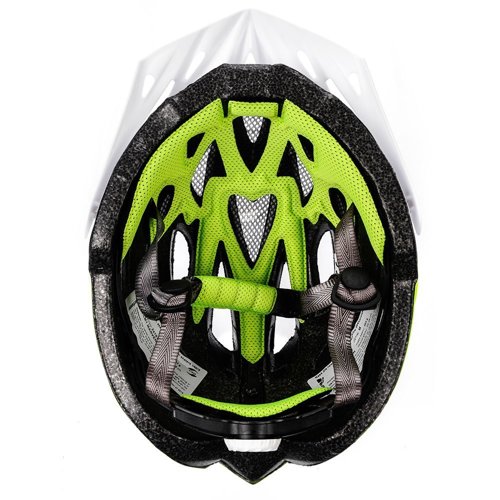 Kask rowerowy Meteor Marven L 58-61 cm biały/neonowy zielony