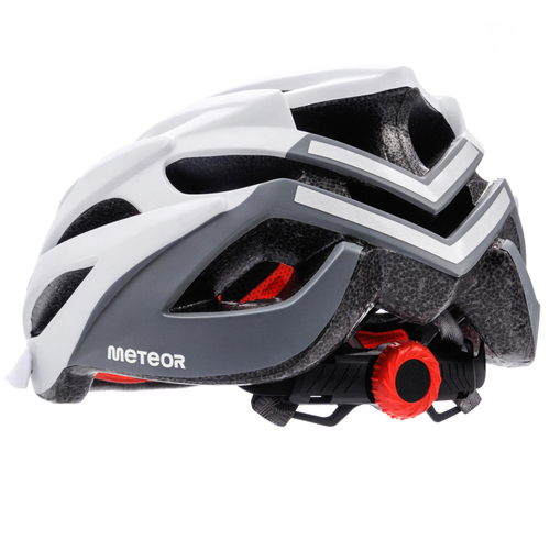 Kask rowerowy Meteor Marven L 58-61 cm biały/szary