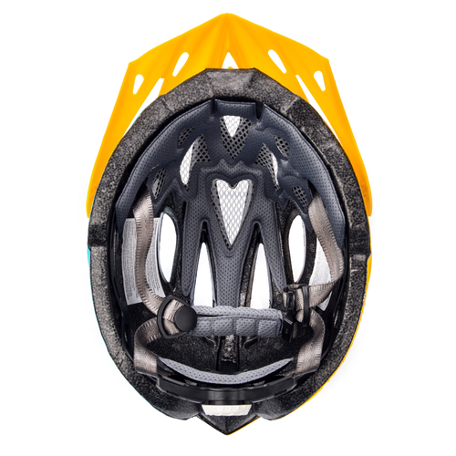 Kask rowerowy Meteor Marven L 58-61 cm niebieski/biały/żółty