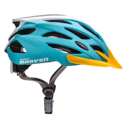 Kask rowerowy Meteor Marven M 55-58 cm niebieski/biały/żółty