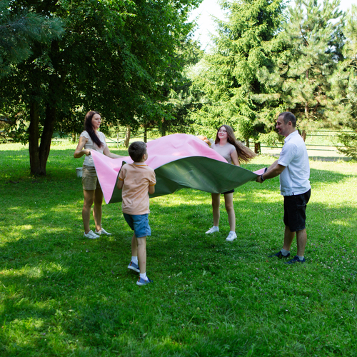 Koc piknikowy Meteor XL 175x200 cm różowy