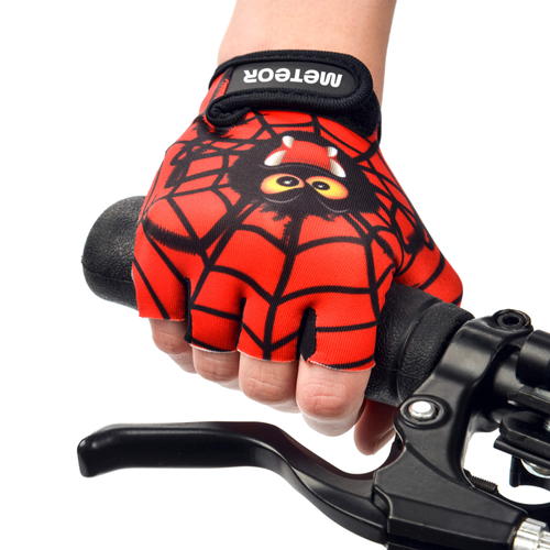 Rękawiczki rowerowe Meteor Kids S Spider