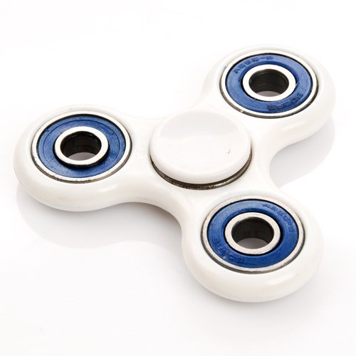 SPINNER PLASTIKOWY Z ŁOŻYSKAMI biały