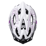 Kask rowerowy Meteor Gruver M 55-58 cm biały/szary/bakłażanowy