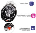 Kask rowerowy Meteor MV29 Drizzle L 58-61 cm czarny/ciemnoszary