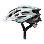 Kask rowerowy Meteor MV29 Drizzle M 55-58 cm biały/szary/miętowy