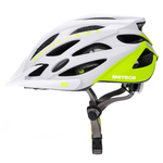 Kask rowerowy Meteor Marven M 55-58 cm biały/neonowy zielony