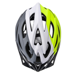 Kask rowerowy Meteor Marven M 55-58 cm szary/biały/limonkowy