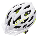 Kask rowerowy Meteor Marven S 52-56 cm biały/neonowy zielony