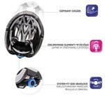 Kask rowerowy Meteor Shimmer S 52-56 cm czarny