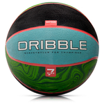 Piłka koszykowa Meteor Dribble niebieski/zielony