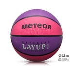 Piłka koszykowa Meteor Layup 1 różowy/fioletowy