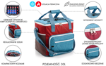 Torba termiczna Meteor Frosty 30 l  jasnoniebieski/szary